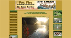 Desktop Screenshot of foxfireriversidecamp.com